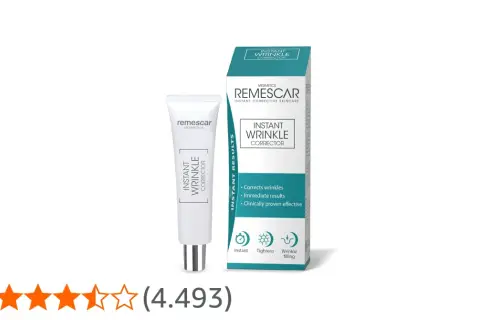 Remescar Instant Wrinkle Corrector: la confezione e il tubetto promettono risultati immediati, ma le opinioni negative suggeriscono cautela.